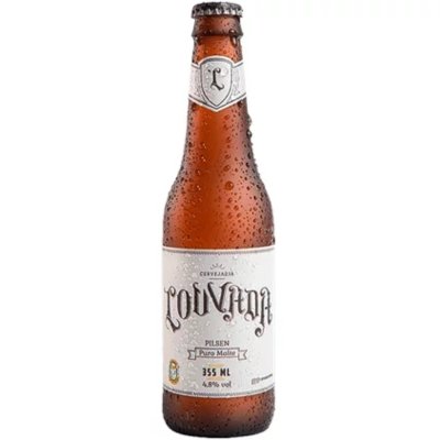 Cerveja Louvada Pilsen Garrafa 355ml