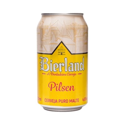 Cerveja Bierland Pilsen lata 350ml