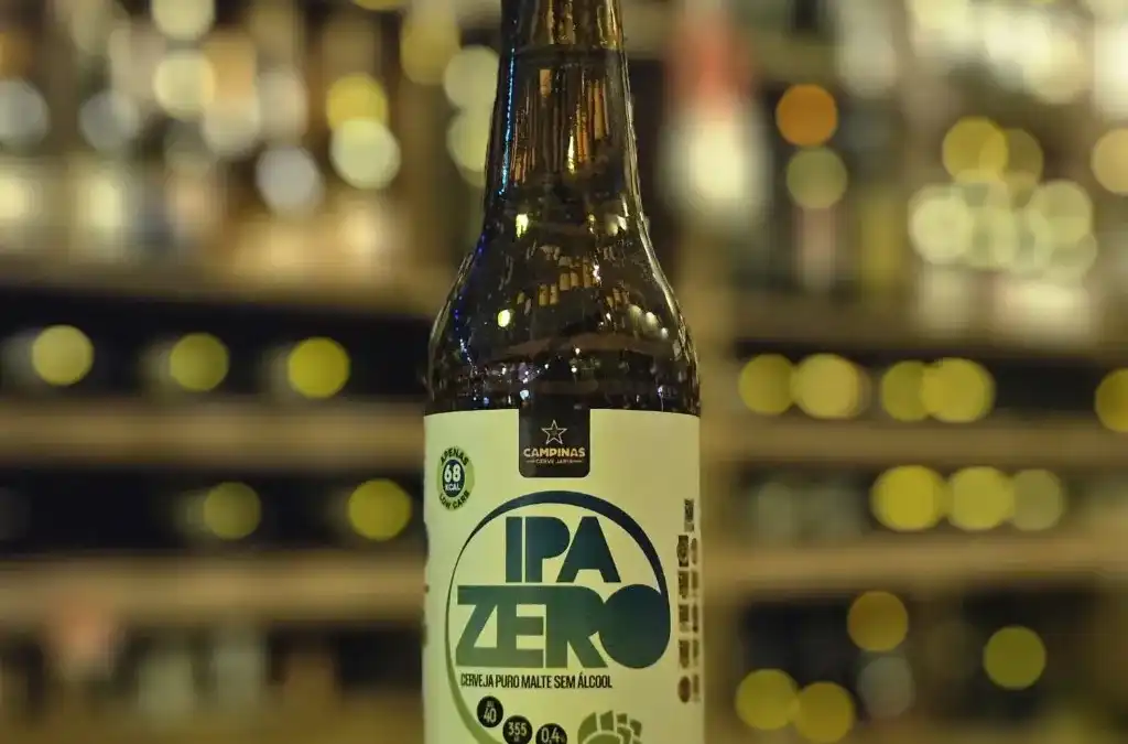 Garrafa Campinas IPA Zero 355 ml — cerveja puro malte sem álcool