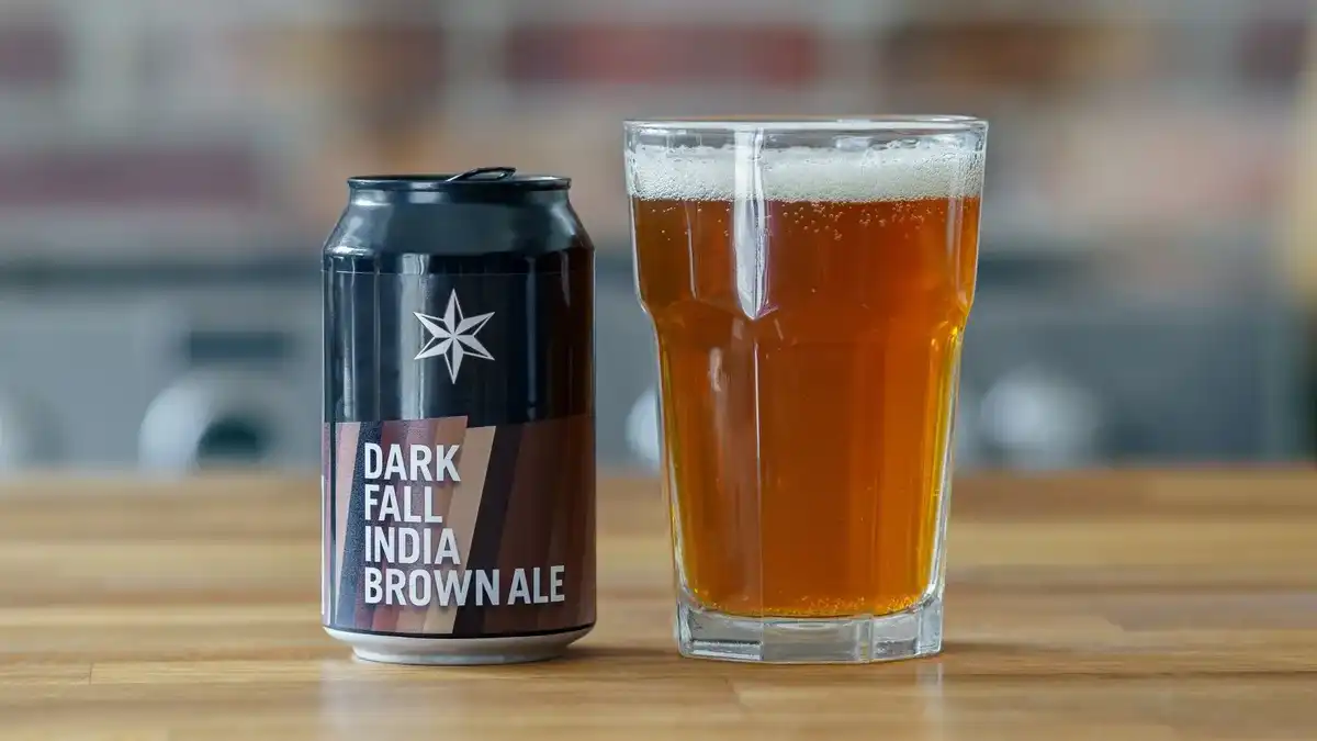 Copo de cerveja Stout preta opaca com colarinho cremoso bege