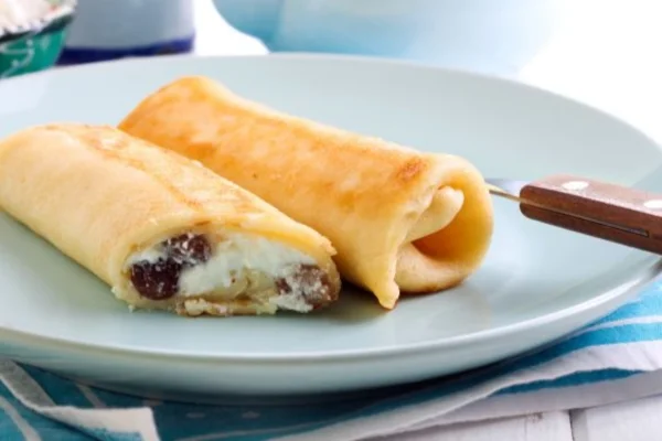 Panqueca Recheada com Creme de Ricota e Cerveja na Massa